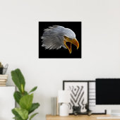 Poster Cris American Bald Eagle Head (Bureau à domicile)