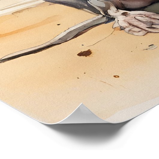 Poster Cris chinois - Art Chien Imprimer (Coin)