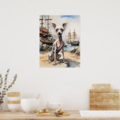 Poster Cris chinois - Art Chien Imprimer (Cuisine)