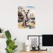 Poster Cris chinois - Art Chien Imprimer (Bureau à domicile)
