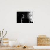 Poster Crise existentielle drôle Chat (Cuisine)