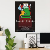 Poster Crise familiale (Bureau à domicile)