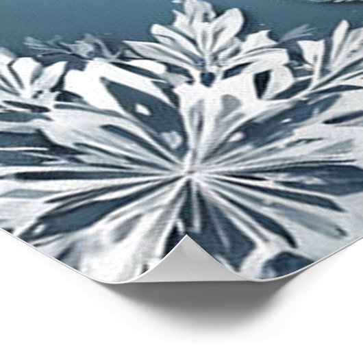 Poster Cristal Arbre de Noël numérique Mur de Noël Art (Coin)