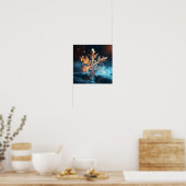 Poster cristal de flocons de neige de vacances (Cuisine)