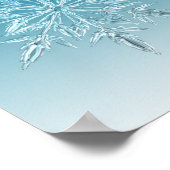 Poster Cristal de glace bleu (Coin)