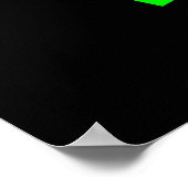 Poster Cristal de glace - Vert (Coin)