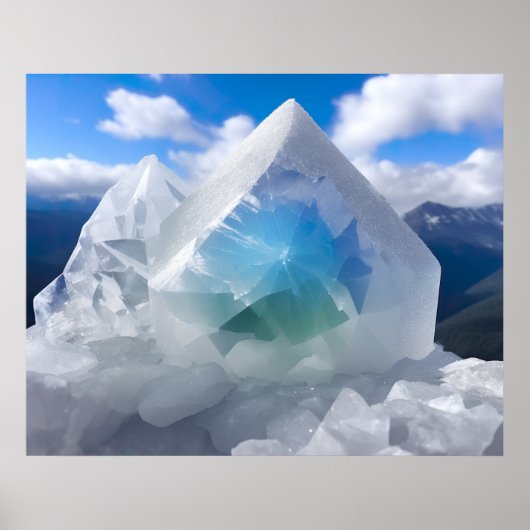 Poster Cristal De Montagne Dans Les Montagnes (Devant)