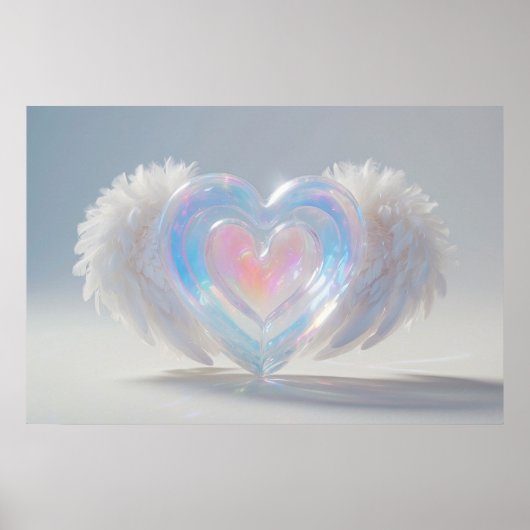 Poster *~* Cristal Heart Angel ailes AP78 (Devant)