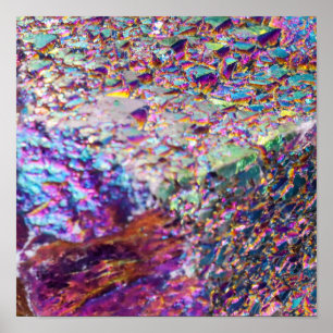 Poster Cristaux arc-en-ciel Aura