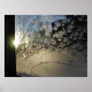 Poster Cristaux de glace