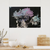 Poster Cristaux de peinture congelés Art abstrait (Cuisine)