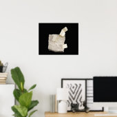 Poster Cristaux de Pyrite en schiste (Bureau à domicile)