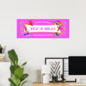 Poster Critiques Cajun Bannière bébé fille (Bureau à domicile)