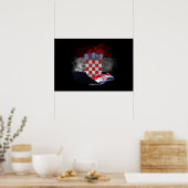 Poster Croatia flag (Cuisine)