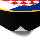 Poster Croatia Flag Personalized (Coin)