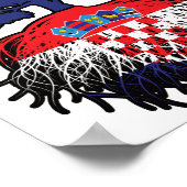 Poster Croatie Australien Croate Racines d'arbre (Coin)