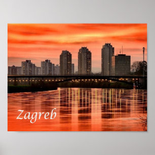 Poster Croatie - Zagreb -