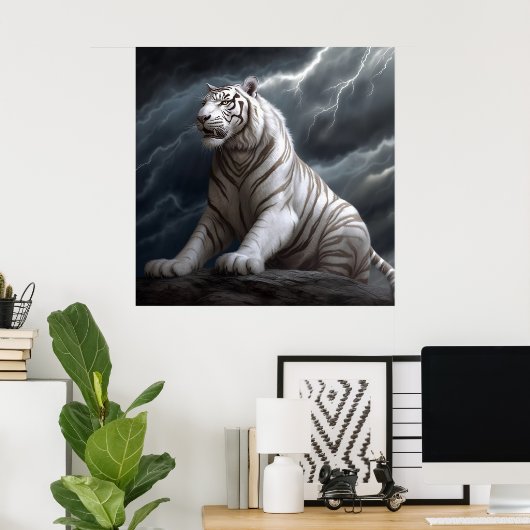 Poster Croc Blanc (Bureau à domicile)