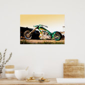 Poster Croc Chopper - motocyclette de la faune (Cuisine)