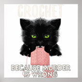 Poster crochet Because Murder is (Devant)