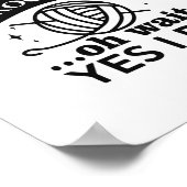 Poster Crochet Citations amusantes pour grand-mère, mère, (Coin)