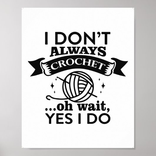 Poster Crochet Citations amusantes pour grand-mère, mère, (Devant)