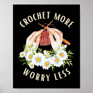 Poster Crochet Crochet mignonne Crochet Lover Crochet plu