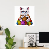 Poster Crochet de chat (Bureau à domicile)