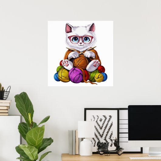 Poster Crochet de chat (Bureau à domicile)