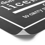 Poster Crochet Hook Licence d'Artisanat Salle sombre (Coin)