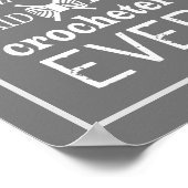 Poster Crochet Pas Assez Fer Artisanat Salle Sombre (Coin)