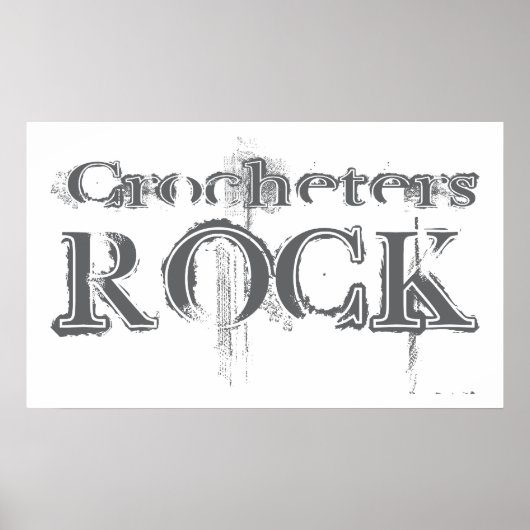 Poster Crocheters Rock (Devant)
