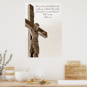 Poster Crocifixion de l'affiche de Jésus Christ (Cuisine)