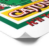 Poster Crocodile Cajun de la Nouvelle-Orléans (Coin)