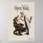Poster Crocodile chez le Dentiste (Devant)