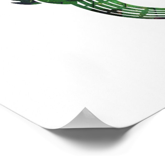 Poster crocodile coloré (Coin)