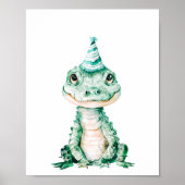 Poster Crocodile sauvage Safari Animaux fête d'anniversai (Devant)