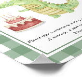 Poster Crocodile Temps Capsule 1er anniversaire sexe neut (Coin)