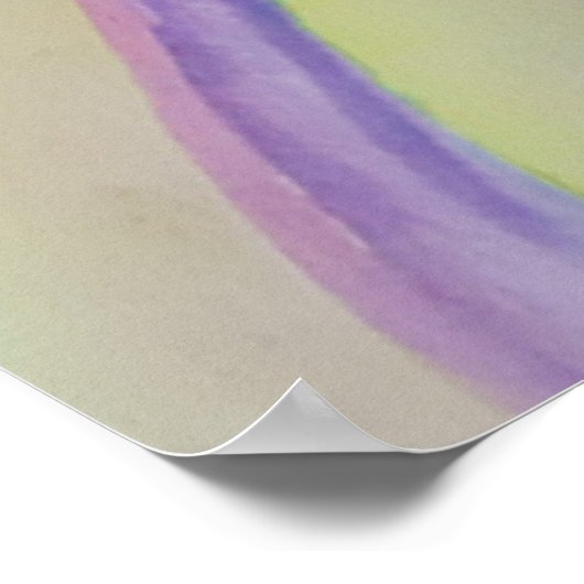 Poster Crocus de printemps Abstrait (Coin)