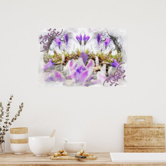 Poster Crocus printaniers (Cuisine)