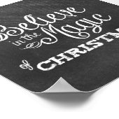 Poster croire à la magie de Noël Chalkboard (Coin)