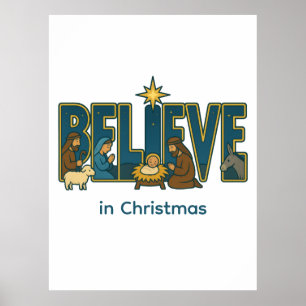 Poster Croire à la Nativité