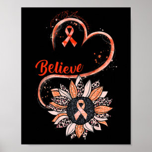 Poster Croire Crps Sensibilisation Orange Ribbon Tourneso