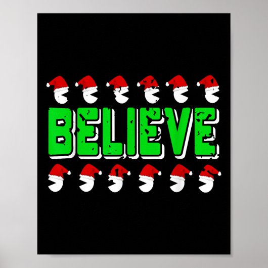 Poster Croire Drôle En Père Noël Christmas Srit Holiday S (Devant)