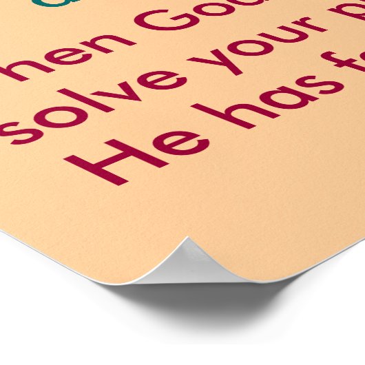 Poster Croire en Dieu (Coin)