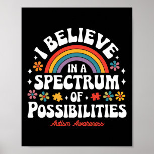Poster Croire En Un Spectre De Possibilités Autisme Awar
