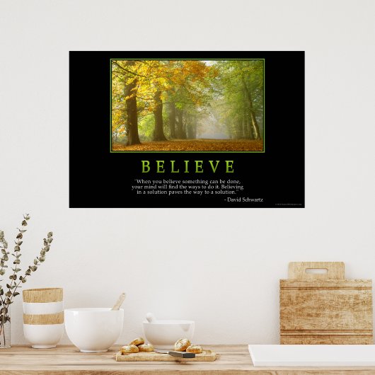 Poster Croire l'affiche (Cuisine)