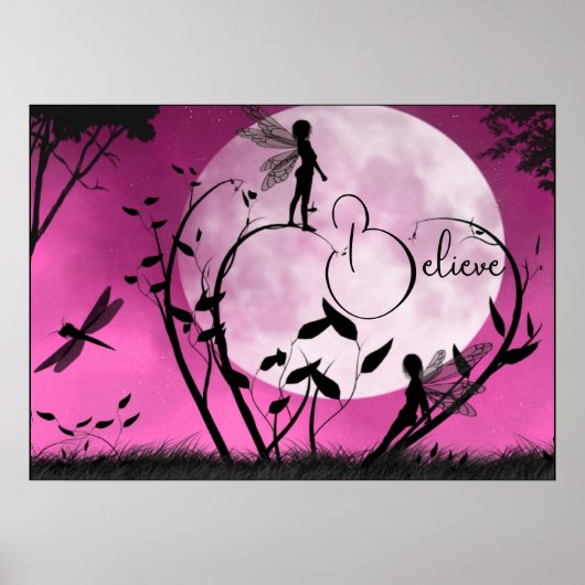 Poster Croire les fées rose (Devant)