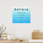 Poster Croire Qu'Il N'Y A Pas De Limites (Cuisine)