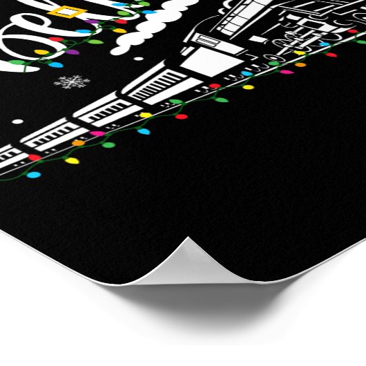 Poster Croire Train Noël Pôle Nord Express polaire F (Coin)